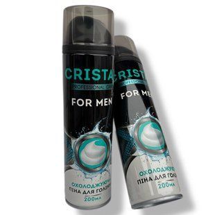 Піна для гоління Cristal for men охолоджуюча 200 мл 856325 фото