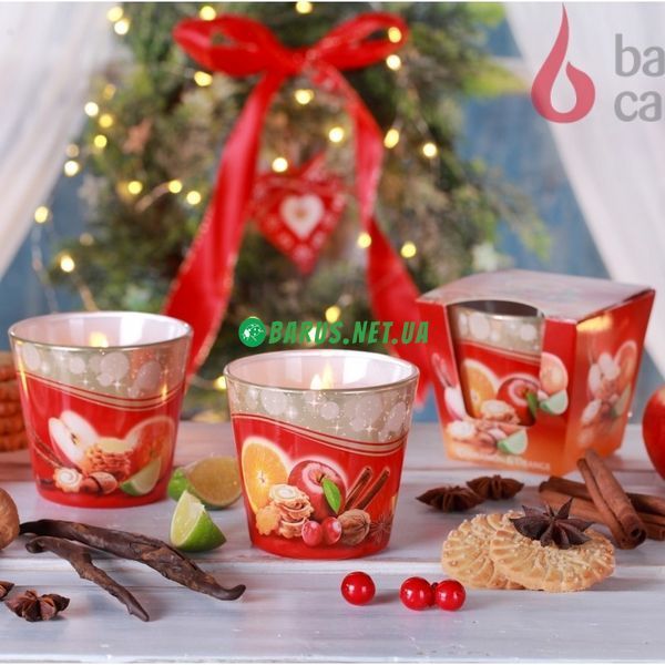 Свічки ароматизовані в склянці BARTEK Christmas Time 115г 1496957207 фото