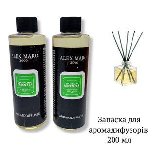 Наповнювач запаска для аромадифузора Alex Maro 200 мл Sparcling Green Tea 179568 фото