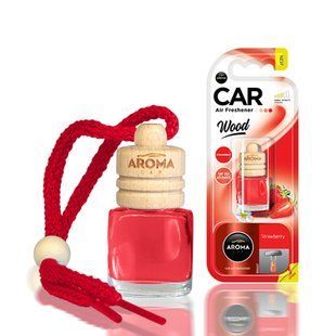 Автомобильный освежитель воздуха 6 мл AROMA CAR Wood Strawberry AROMA CAR  6 фото