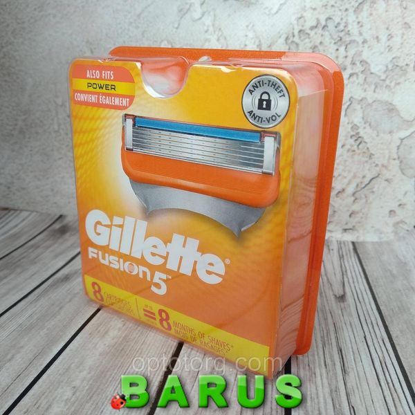 Змінні насадки на бритву Gillette Fusion 5 8 шт/уп 1831162676 фото