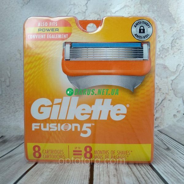 Сменные насадки на бритву Gillette Fusion 5 8 шт/уп 1831162676 фото
