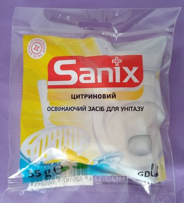Підвісний блок для унітаза Sanix 35 г запах лимона 1351660197 фото