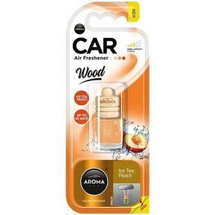 Автомобильный освежитель воздуха 6 мл AROMA CAR Wood Ice Tea Peach AROMA CAR  6 фото