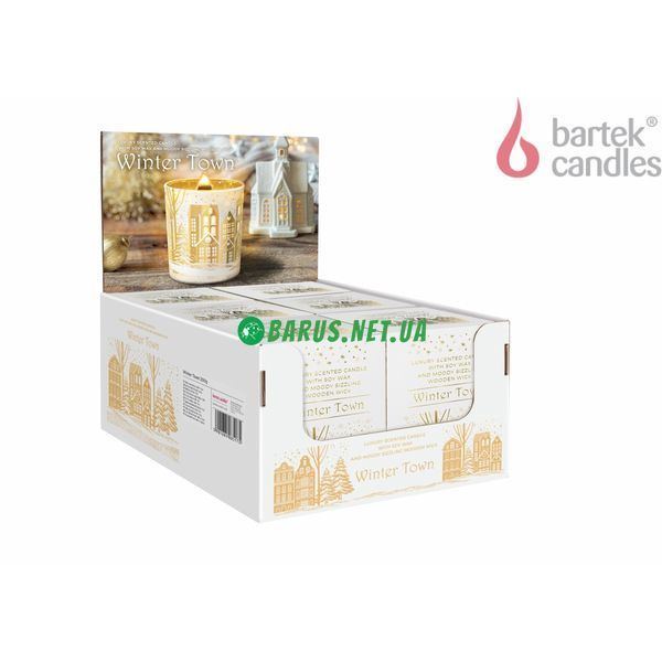Свечи ароматизовані в склянці Bartek Winter Town  200г 756785 фото