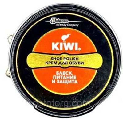 Крем для взуття Ківі Kiwi чорний оригінал шайба 575797463 фото