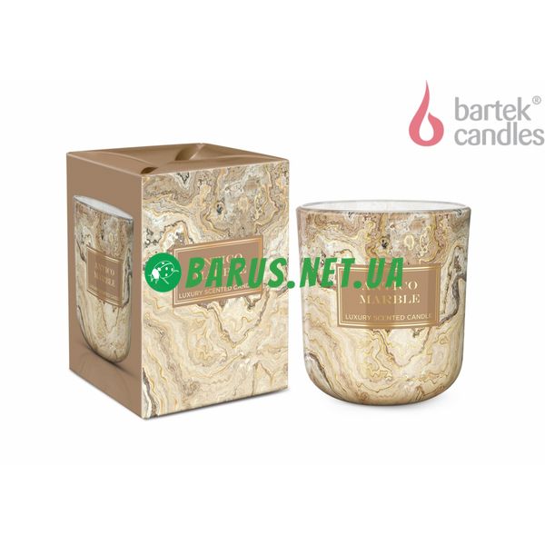 Свічки ароматизовані в склянці BARTEK Marble 150г 3857368 фото