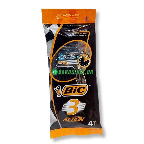 Станки для бритья Бік (Bic) Action 4 шт 54486 фото