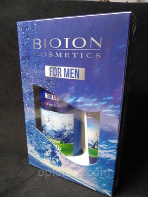 Подарунковий набір для чоловіків Біотон Bioton гель для душу + крем після гоління 1061808985 фото