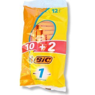 Станки для бритья Бик (Bic) Сенситив одноразовые оригинал 10+2 штук 544423547 фото