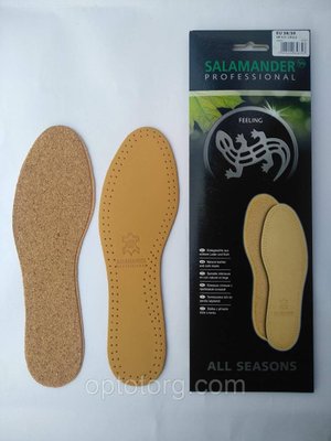 Шкіряні устілки з корковою основою для взуття SALAMANDER PROFESSIONAL FEELING 38/39 р 1489200037 фото