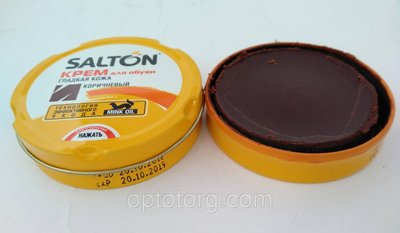 Крем для взуття Салтон Salton оригінал коричневий шайба РОЗПРОДАЖ 1236557739 фото